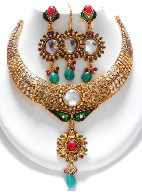 Polki Jewellery Set